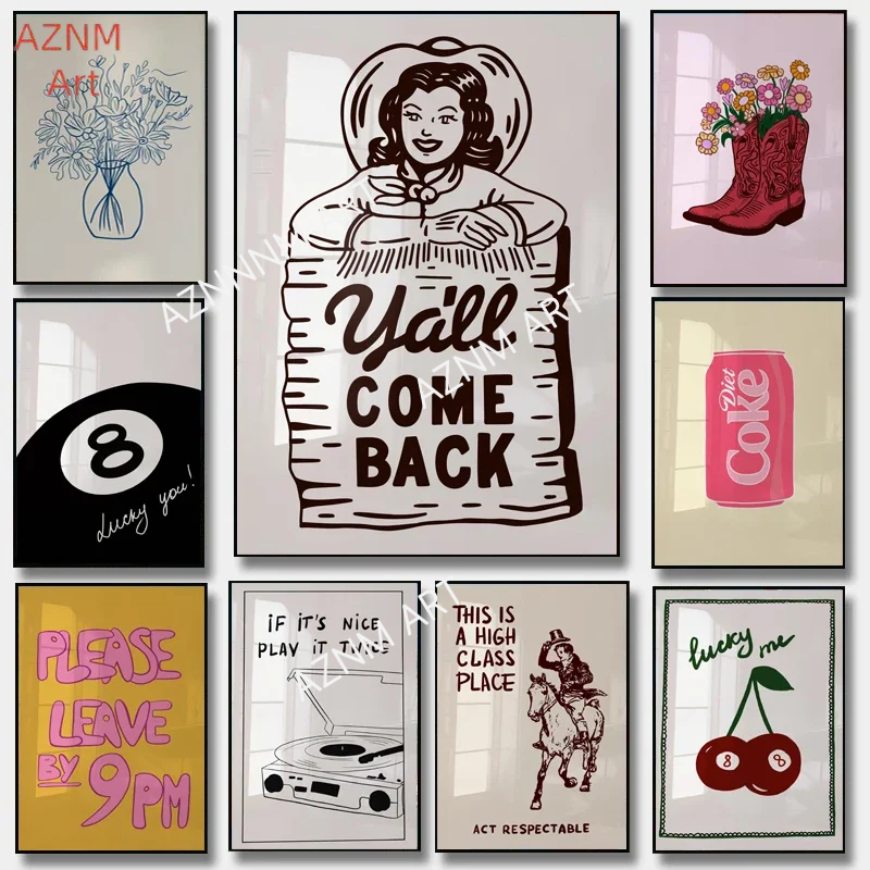 Home Decor Minimalist Style - 미니멀리스트 프린트 감성 포스터 트렌디한 추상적인