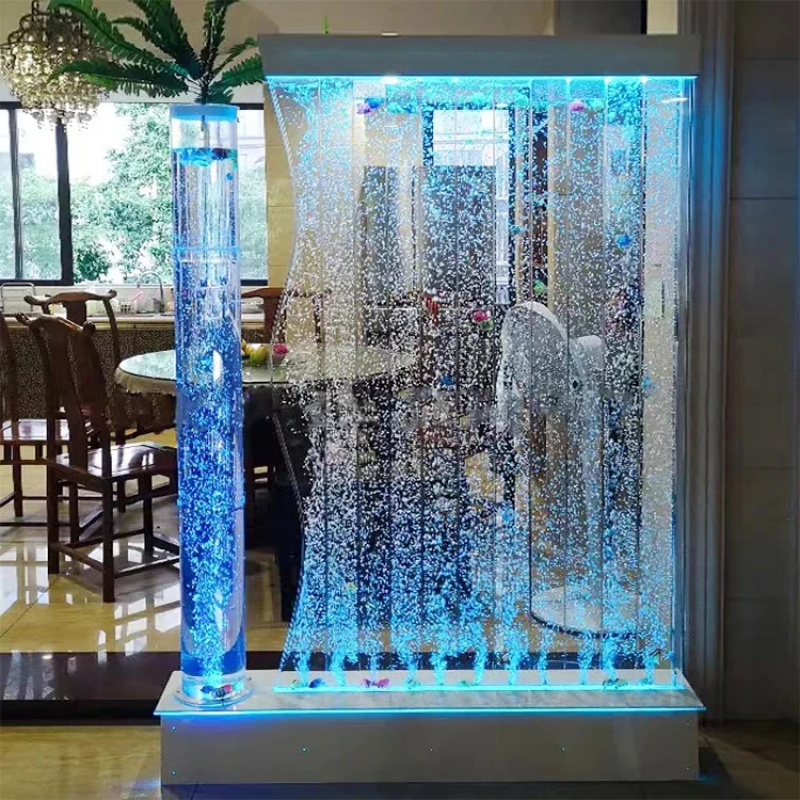 Room Divider Screen - 맞춤형 현대식 LED 발광 버블 월