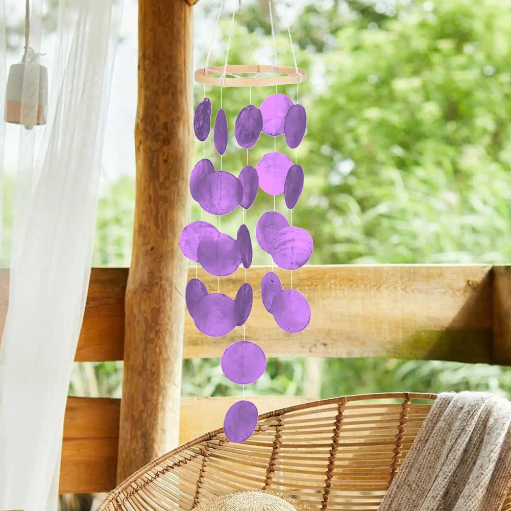 Boho Wind Chimes - ABMI-쉘 윈드 차임 야외 정원용 해안풍