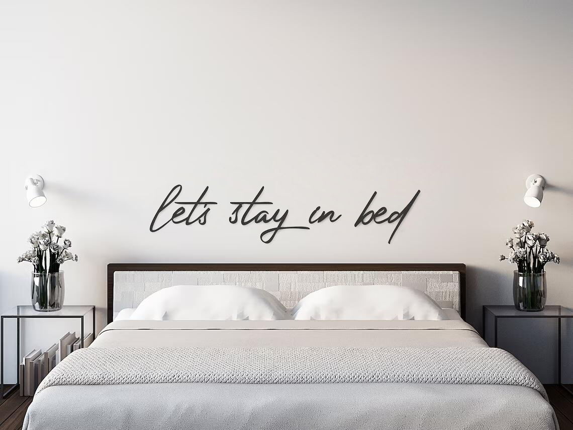 Home Decor Quotes Ideas - 침대 견적 벽 스티커, 침실 홈