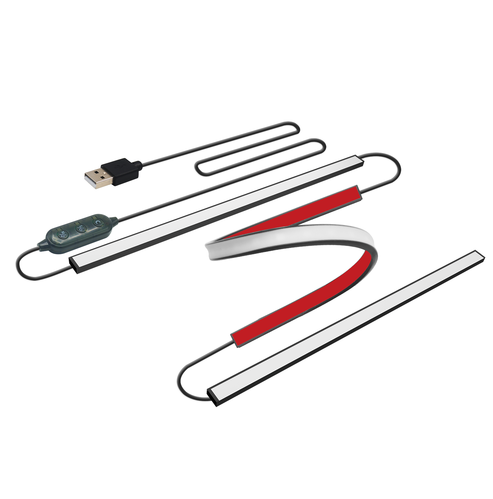 Led Strip Lights - 블루투스 앱 제어 RGB 모니터 LED