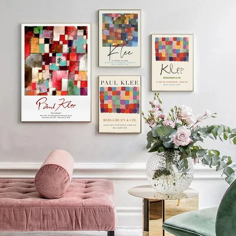 Home Decor Minimalist Style - Paul Klee 전시 스타일 벽 예술