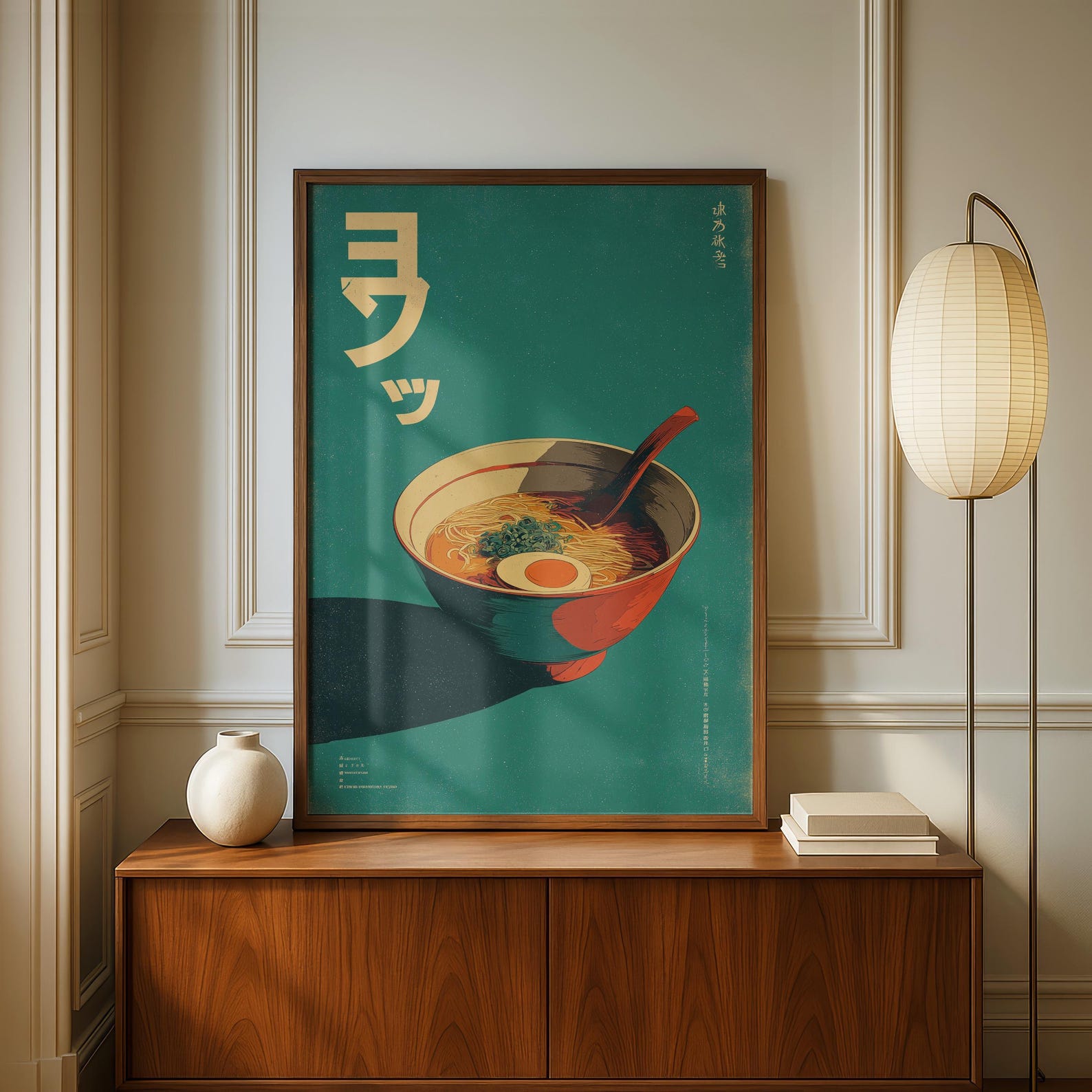 Home Decor Minimalist Style - 레트로 일본 라멘 캔버스 아트 프린트