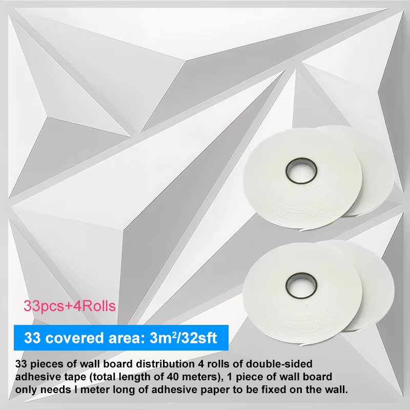 Home Decor Wall Panels - 거실 벽지 3D 입체 벽 스티커