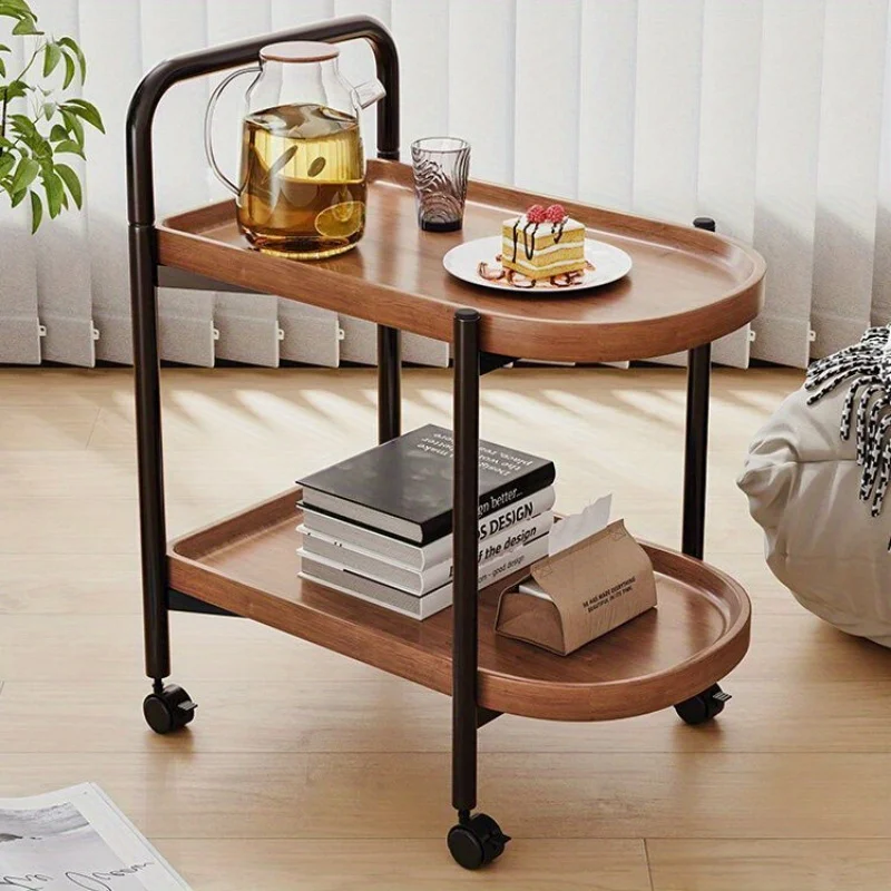 Home Decor Minimalist Style - 북유럽 스타일 롤링 사이드 테이블, 바퀴가