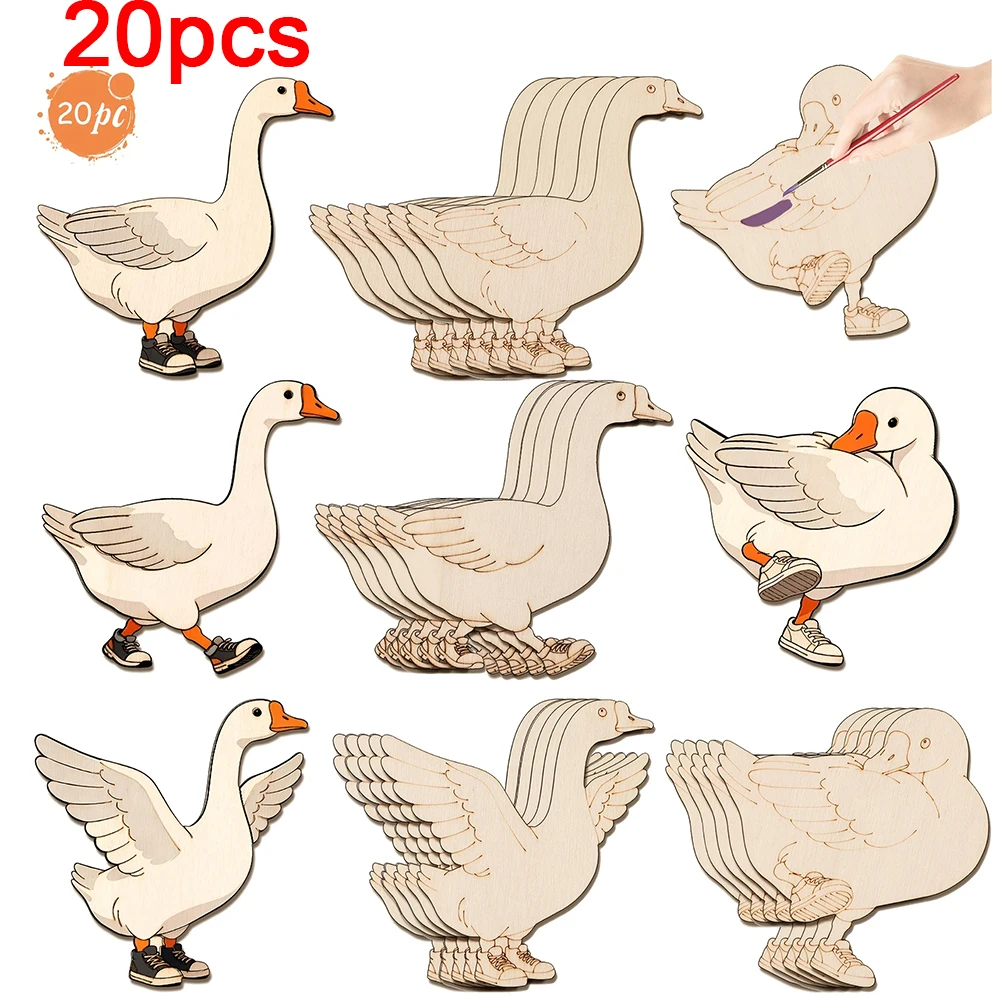 Home Decor Kit - 20개 미완성 목재 공예 세트 4종