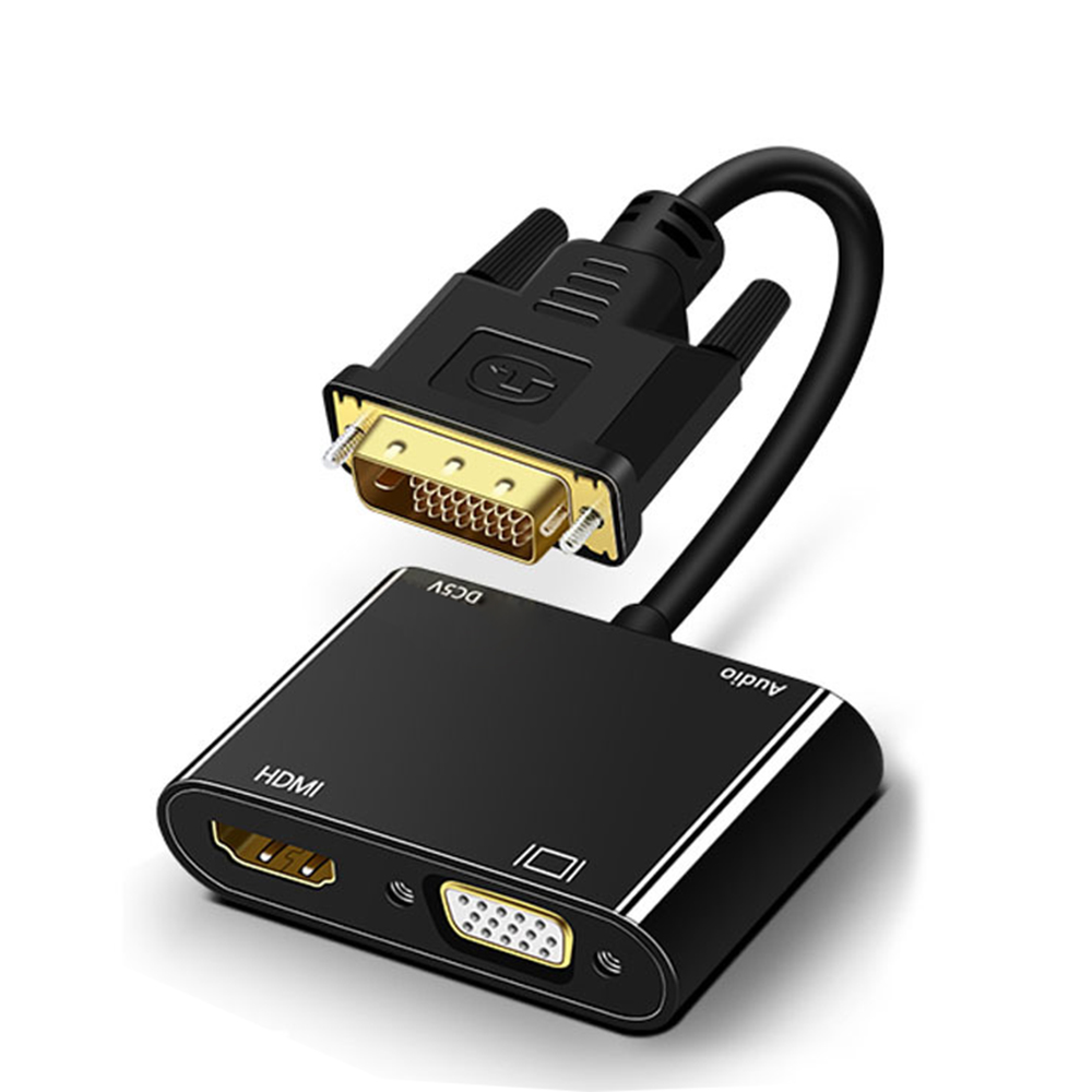 Home Decor Uk - 1080P DVI-VGA HDMI 분배기 변환기 듀얼