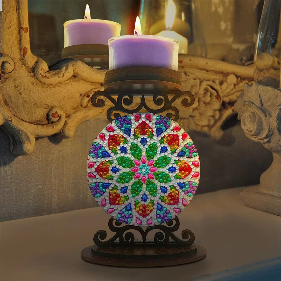 꽃 모양 캔들 홀더, 할로윈 기념 선물, 다이아몬드 페 - Home Decor Kit 리뷰 및 가격