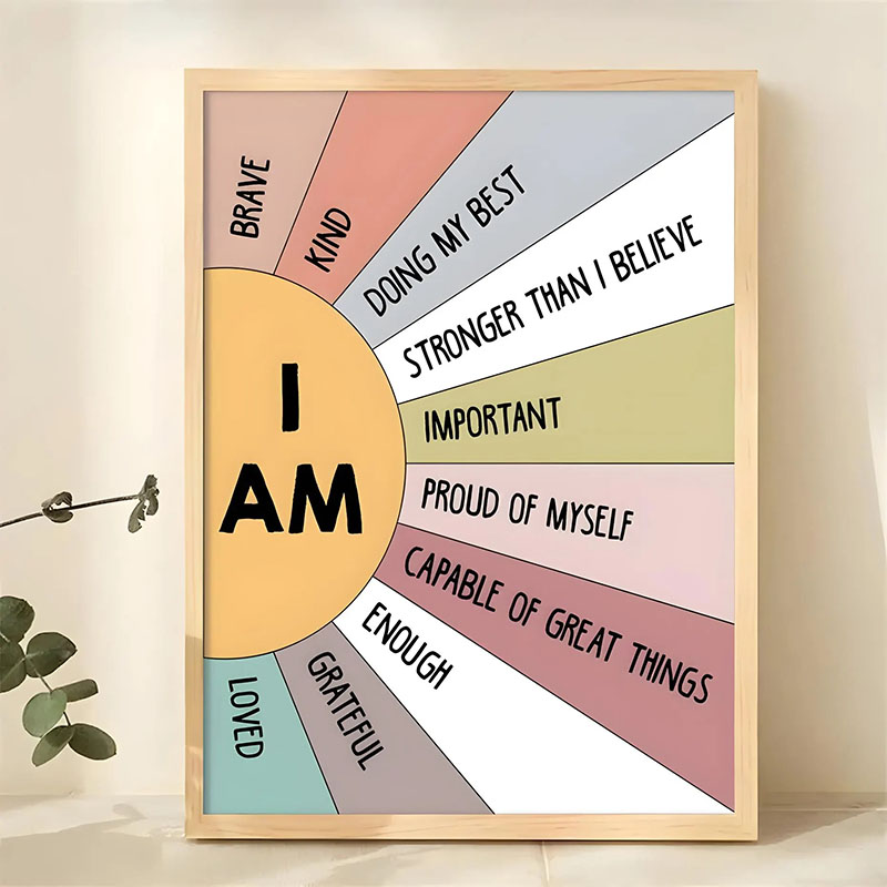 1pc 영감 따옴표 포스터 벽 예술 동기 부여 메시지  - Home Decor Quotes Ideas 리뷰 및 가격