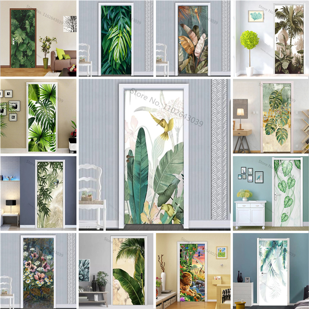자체 접착 질경이 녹색 잎 문짝 스티커, 새 장식 스티 - Home Decor On Sale 리뷰 및 가격