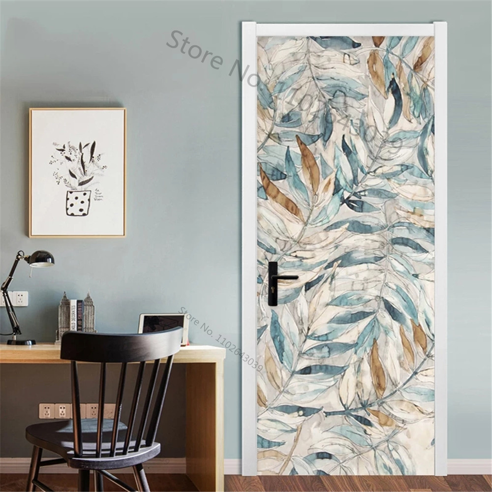 자체 접착 질경이 녹색 잎 문짝 스티커, 새 장식 스티 - Home Decor On Sale 리뷰 및 가격