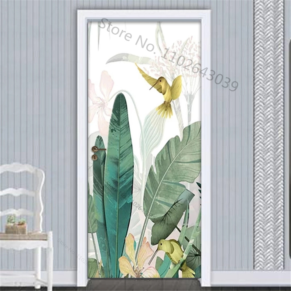 자체 접착 질경이 녹색 잎 문짝 스티커, 새 장식 스티 - Home Decor On Sale 리뷰 및 가격