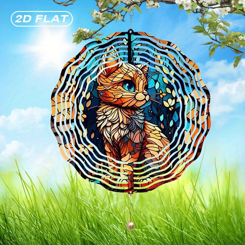 2D 플랫 - 1개 보헤미안 스타일 금속 고양이 풍차  - Boho Wind Chimes 리뷰 및 가격