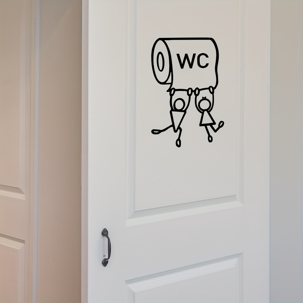 귀여운 화장실 철제 벽 장식, 재미있는 화장실 문 표지 - Home Decor Brand 리뷰 및 가격