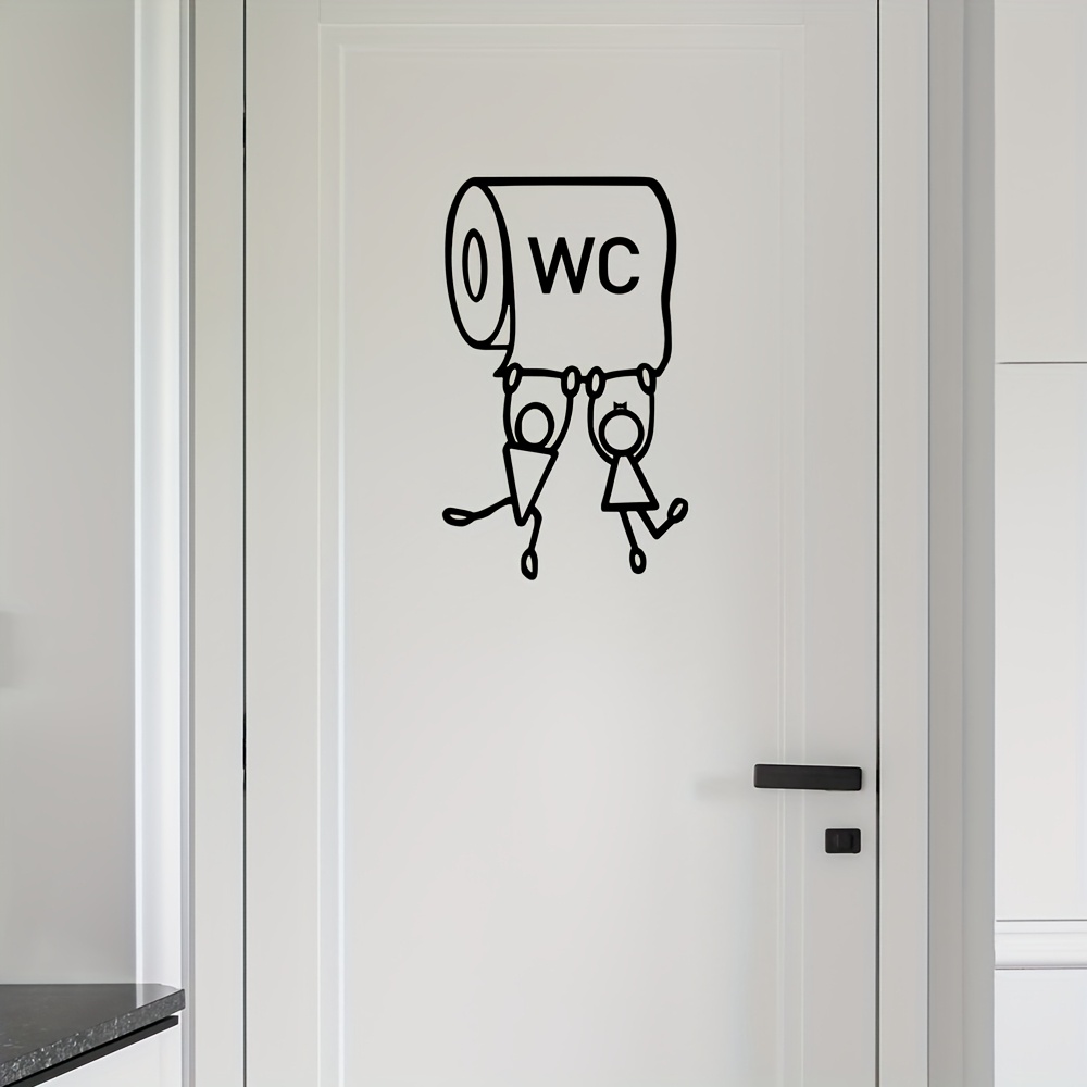 귀여운 화장실 철제 벽 장식, 재미있는 화장실 문 표지 - Home Decor Brand 리뷰 및 가격