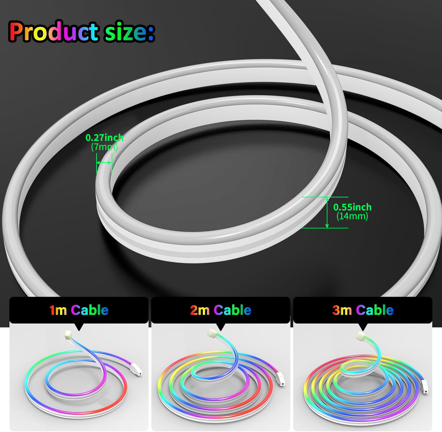USB DC5V RGBIC 유연한 네온 스트립 조명,  - Led Strip Lights 리뷰 및 가격