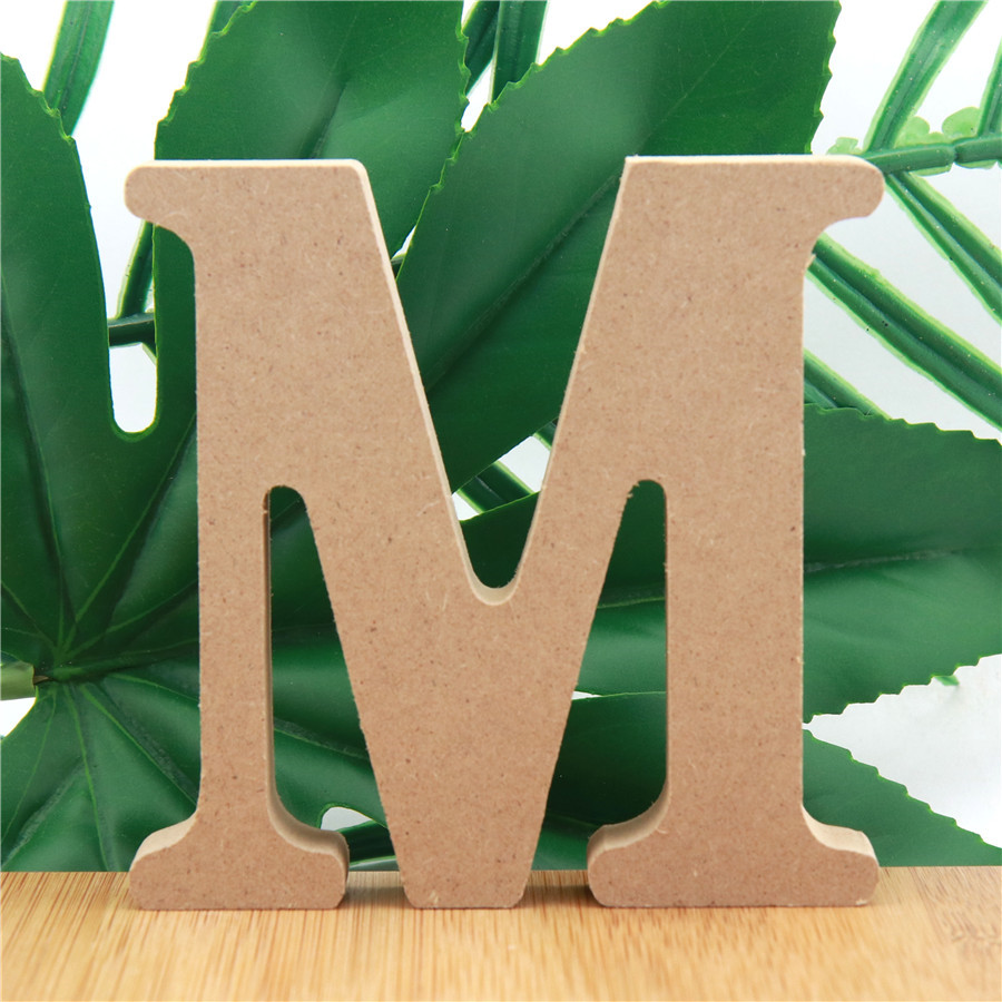 1pc 10cm 나무 색 나무 문자 알파벳 DIY 단어 - Home Decor On Sale 리뷰 및 가격
