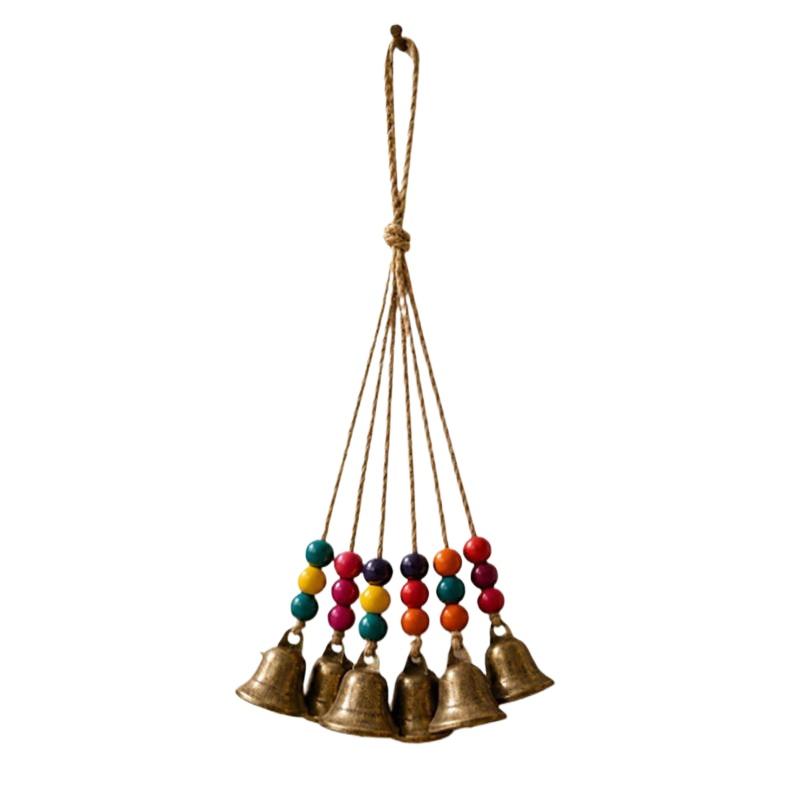 보헤미안 스타일의 풍경 6/8, 청동색 종, 다채로운  - Boho Wind Chimes 리뷰 및 가격