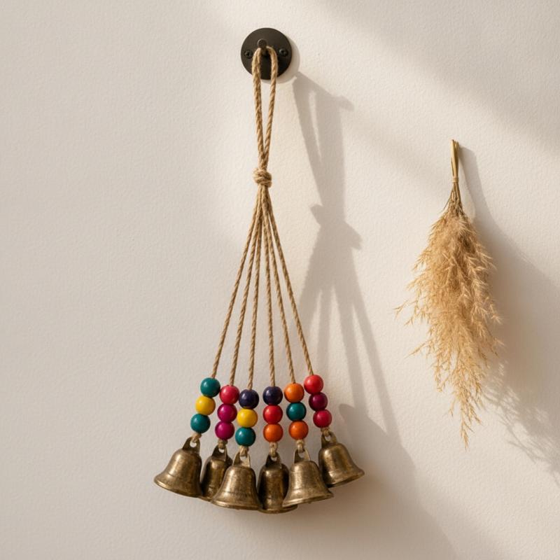 보헤미안 스타일의 풍경 6/8, 청동색 종, 다채로운  - Boho Wind Chimes 리뷰 및 가격