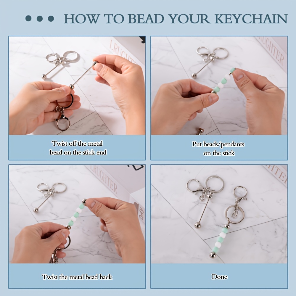 12pcs 경제적 인 섬세한 빈 키 체인 비드 막대 대 - Home Decor Kit 리뷰 및 가격