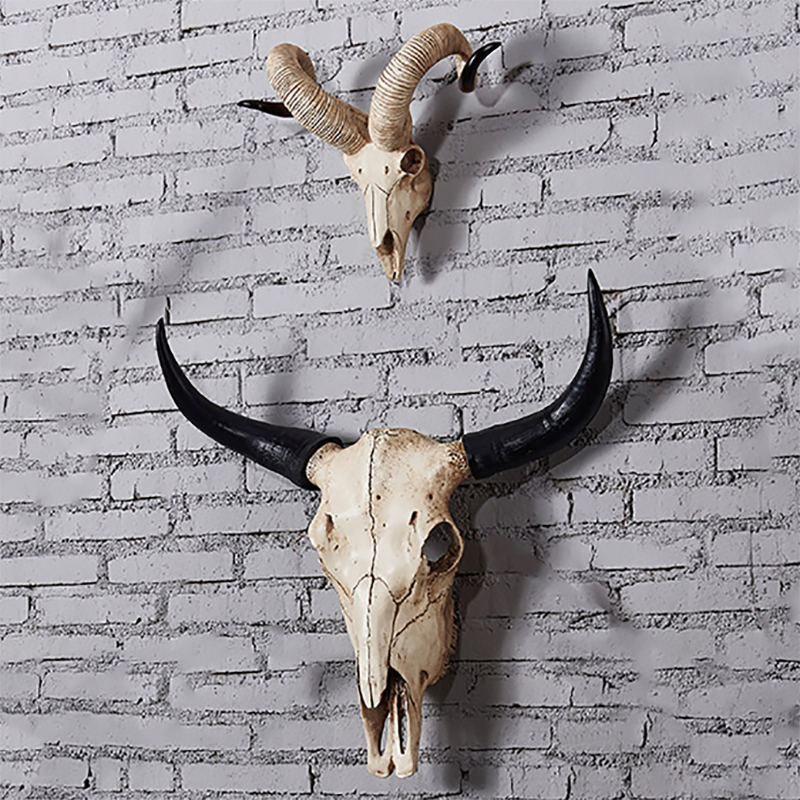 인공 암소 두개골 양 두개골 벽 장식 수제 농가 장식  - Home Decor On Sale 리뷰 및 가격