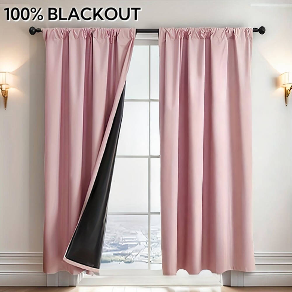 1개 100% 암막 커튼, 블랙 백킹, 다양한 색상의  - Home Decor Wall Panels 리뷰 및 가격