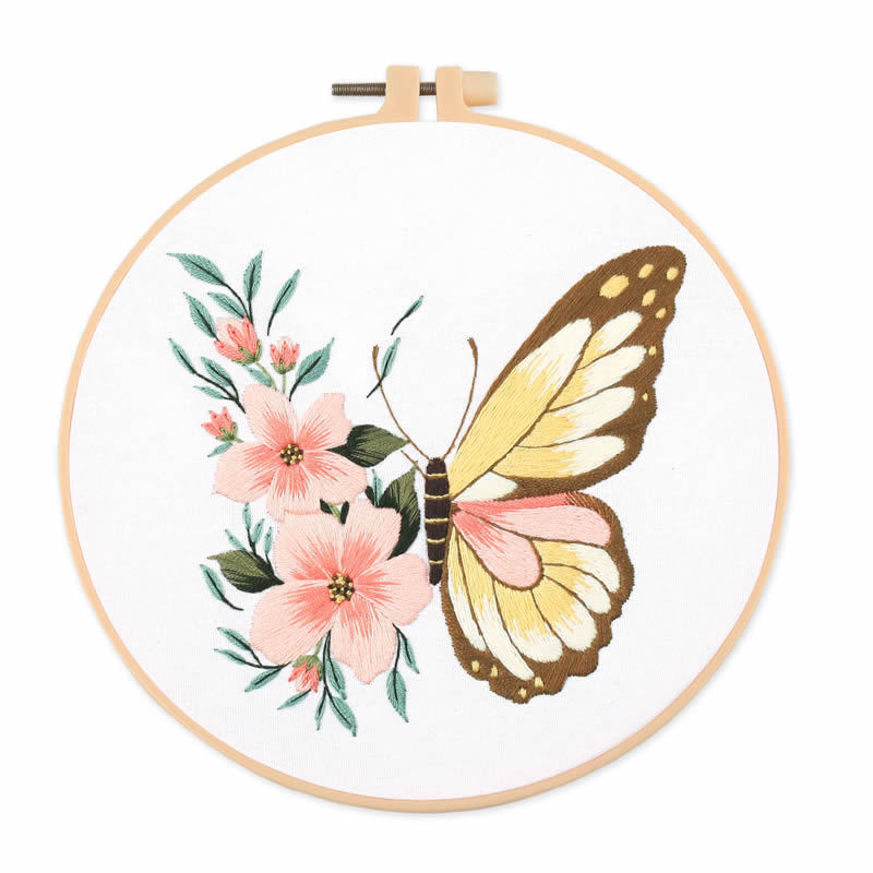 1개 20X20CM 7.87인치 자수 나비 키트, 초보 - Home Decor Kit 리뷰 및 가격