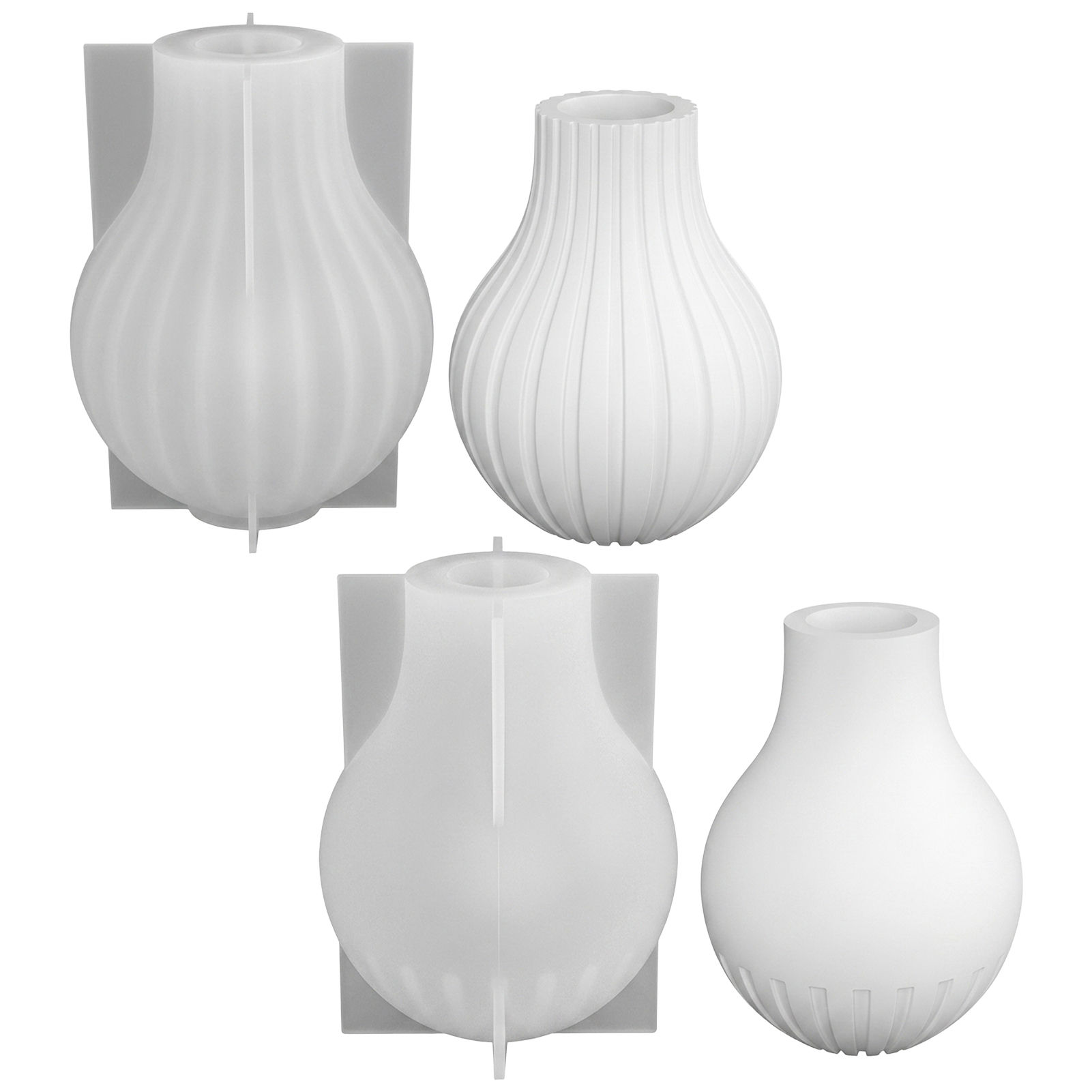 줄무늬 디자인의 실리콘 꽃병 몰드, 모던 미니멀리스트  - Home Decor Minimalist Style 리뷰 및 가격