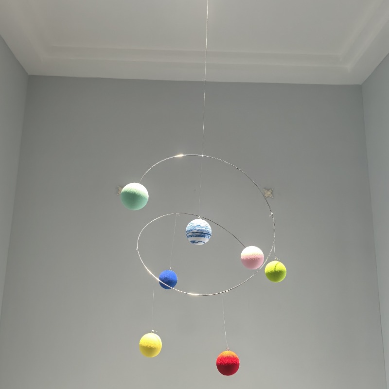 창의적인 7색 볼 몬테소리 펜던트, 모던 미니멀리스트  - Home Decor Minimalist Style 리뷰 및 가격