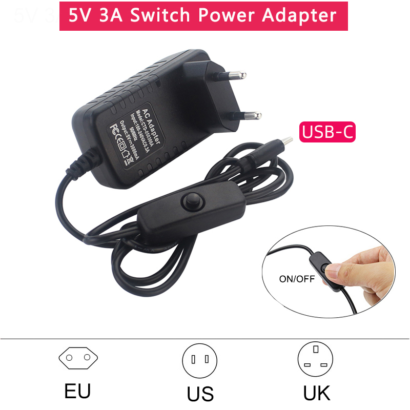ON/OFF 스위치가 있는 5V 3A 전원 공급 장치  - Home Decor Uk 리뷰 및 가격