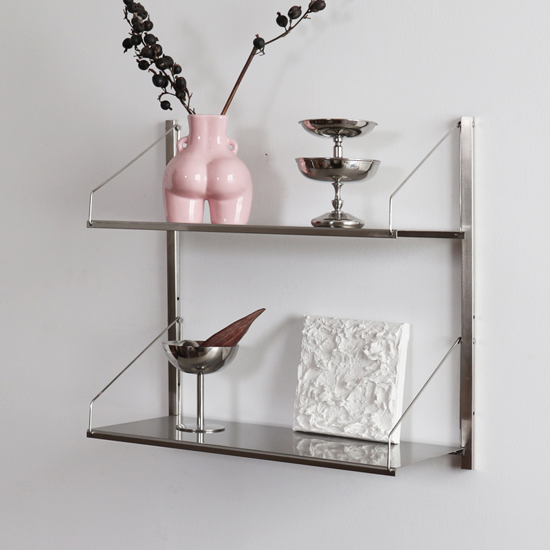 ‌ 산업 스타일 스테인리스 스틸 벽 책장 미니멀리스트  - Home Decor Minimalist Style 리뷰 및 가격