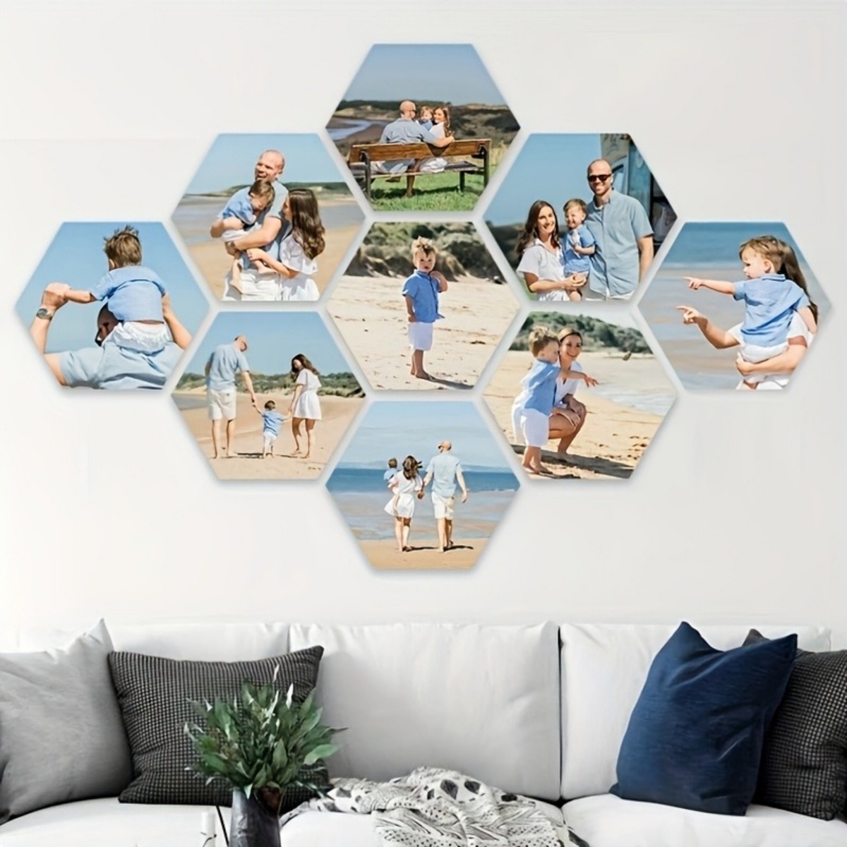 맞춤형 벽 장식 — 현대적인 육각형 사진 프린트. 다양 - Home Decor For Wedding 리뷰 및 가격