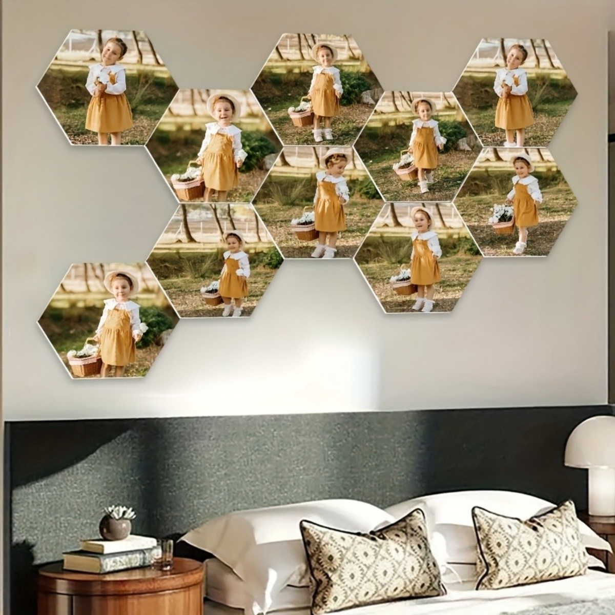 맞춤형 벽 장식 — 현대적인 육각형 사진 프린트. 다양 - Home Decor For Wedding 리뷰 및 가격