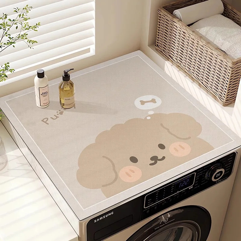 VIKAMA 미니멀리스트 만화 세탁기 커버 매트 흡수성 - Home Decor Minimalist Style 리뷰 및 가격