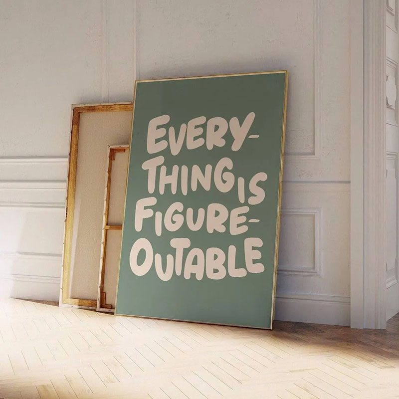 1pc 영감을 주는 명언 포스터 벽 예술 동기 부여 메 - Home Decor Quotes Ideas 리뷰 및 가격