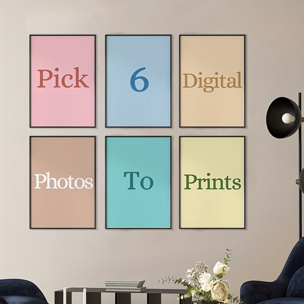 6개/세트 개인 맞춤형 캔버스 프린팅 사진, 가족 생활 - Home Decor Kit 리뷰 및 가격