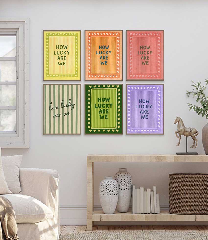 인쇄 포스터 모던 하트 스트라이프 아트 프린트 침실 거 - Home Decor How To 리뷰 및 가격