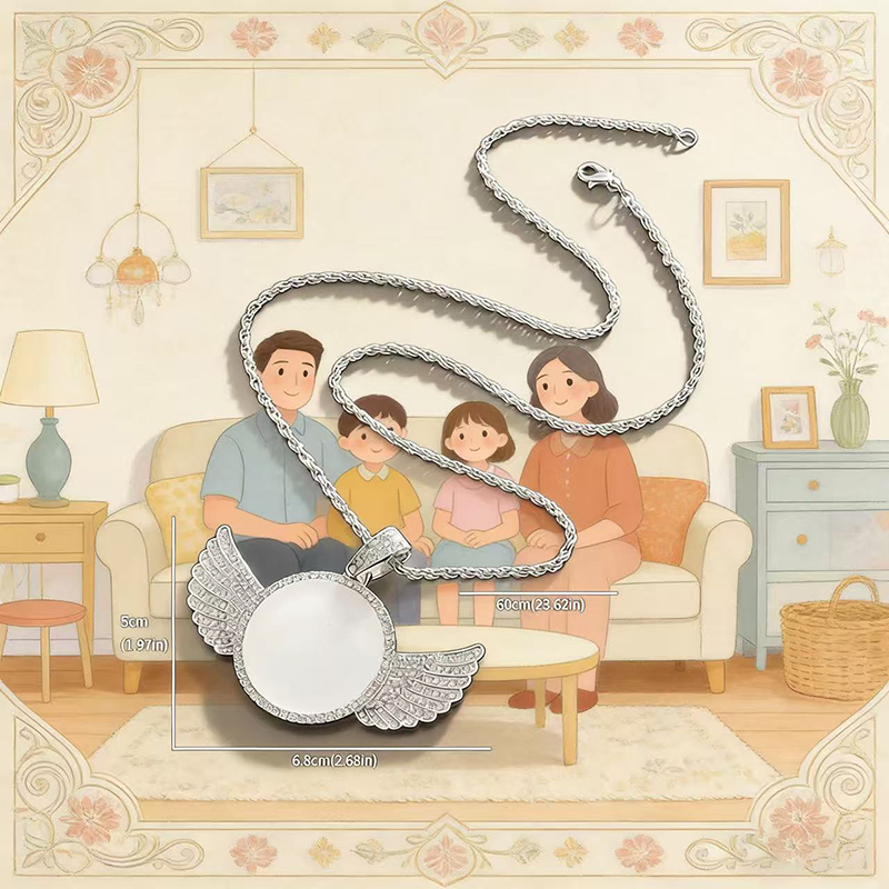 맞춤형 목걸이 세트, 인쇄 가능한 천사 날개 목걸이,  - Home Decor Kit 리뷰 및 가격