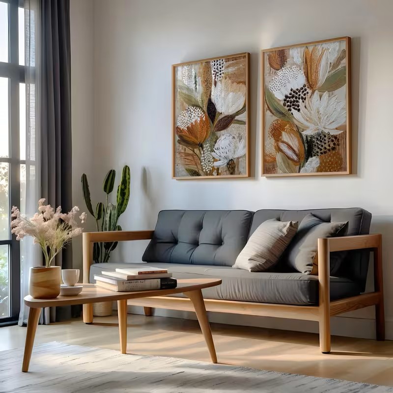 레트로 2pcs 포스터 보헤미안 스타일 식물 캔버스 추 - Home Decor Minimalist Style 리뷰 및 가격