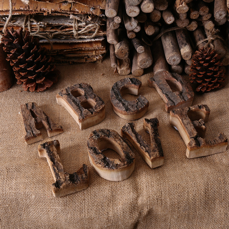 나무 문자 홈 장식 알파벳 번호 DIY 홈 바 파티 장 - Home Decor Brand 리뷰 및 가격