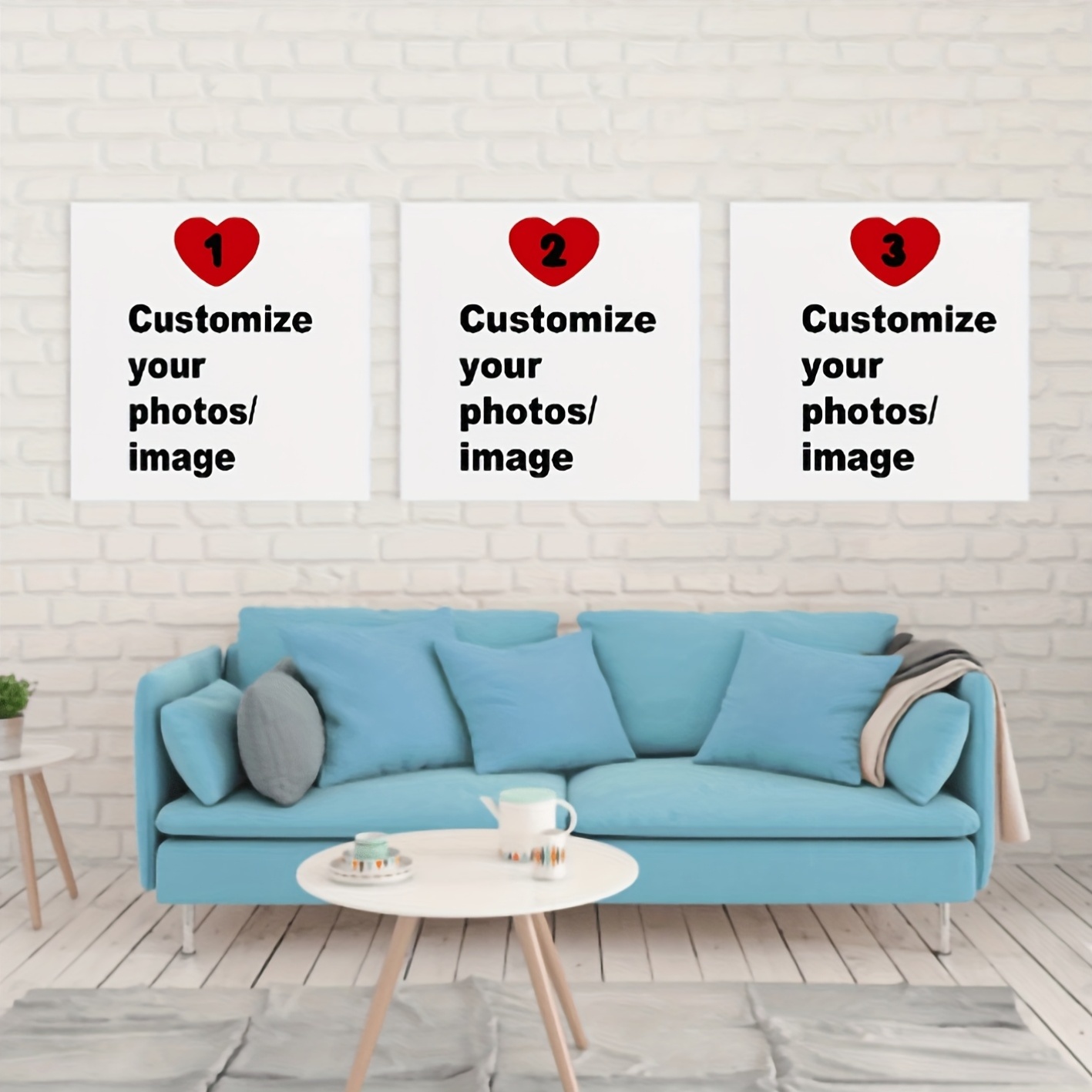 3개 세트 맞춤형 사각 캔버스 포스터 개인화된 커플 가 - Home Decor Kit 리뷰 및 가격
