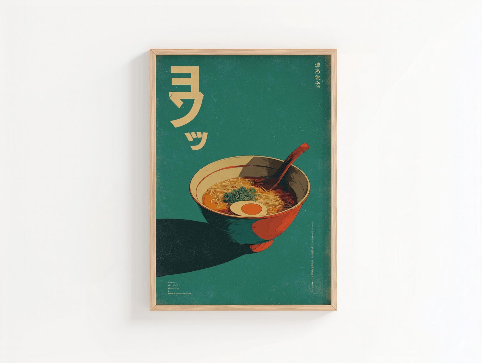 레트로 일본 라멘 캔버스 아트 프린트 프레임리스 음식  - Home Decor Minimalist Style 리뷰 및 가격