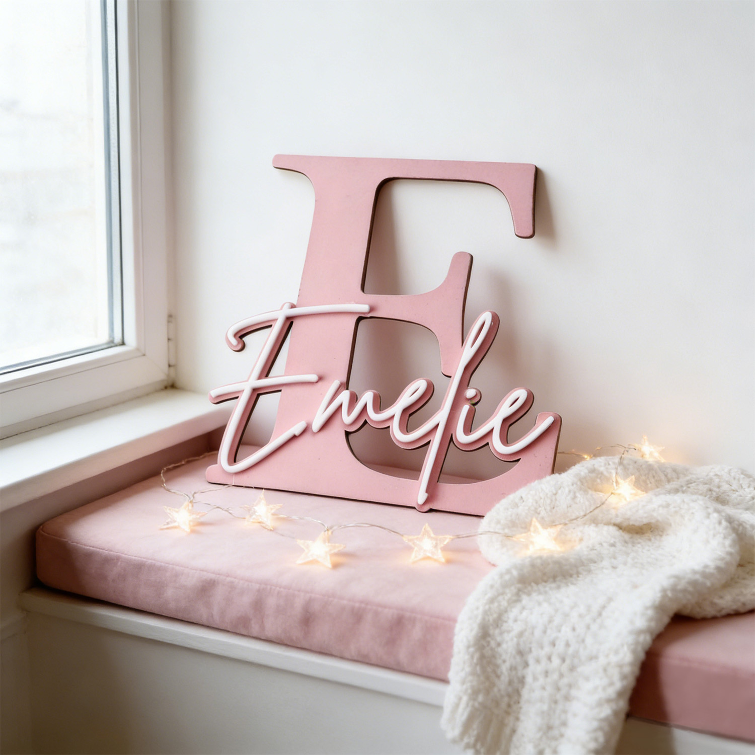 1pc 더블 레이어 나무 이름 장식 명판, 맞춤형 내용 - Home Decor For Wedding 리뷰 및 가격