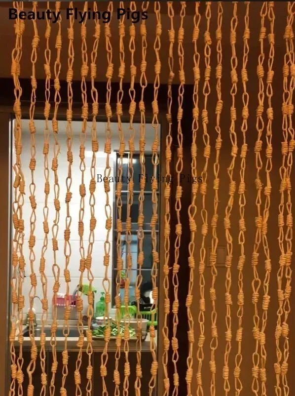 옥수수 잎 문 커튼 밀짚 끈 파티션 수제 갈대 커튼 걸 - Room Divider Screen 리뷰 및 가격