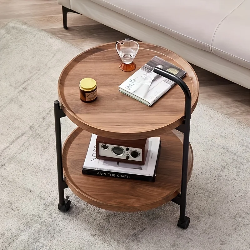 북유럽 스타일 롤링 사이드 테이블, 바퀴가 달린 소파  - Home Decor Minimalist Style 리뷰 및 가격