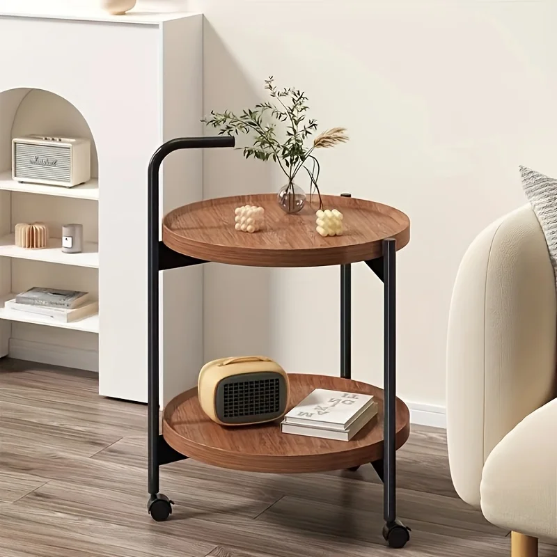 북유럽 스타일 롤링 사이드 테이블, 바퀴가 달린 소파  - Home Decor Minimalist Style 리뷰 및 가격